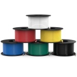 NAOEVO 16 Gauge Wire 120ft, 16 AWG Wire 6 Colors 20ft Each Spool