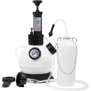 2L Manual Brake Bleeder Fluid Pump, One Man Professional Brake Bleeder Kit