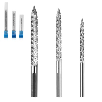 Tire Reamer Drill Bit,Tungsten Steel Tire Repair Burr Drill Bit, 3 Pack Wire