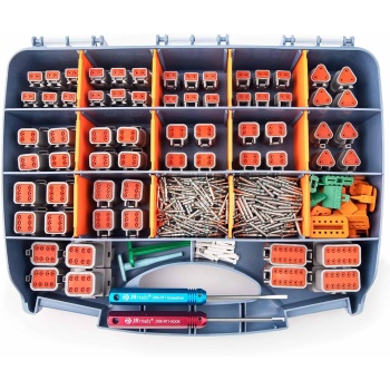 JRready ST6309 Deutsch Connector Kit 416PCS - 2 3 4 6 8 12 Pin DT Connectors