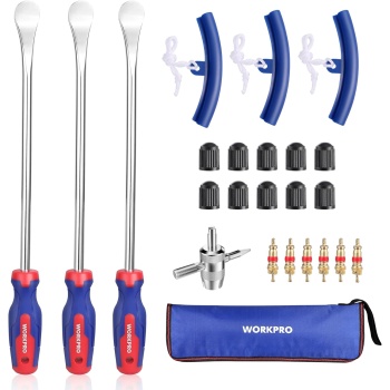 WORKPRO 14.5” Steel Tire Spoons Tool Set, 23-Piece Tire Iron Set