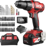 DCK 20V Brushless Hammer Drill, 531 in.lbs, 36000 BPM, 1/2" Keyless All-Metal