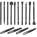 14 Pcs Plastic Crevice Cleaning Tool Car Detailing Spatula Set Black Scraper