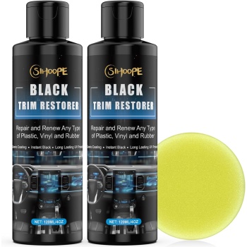 Black Trim Restorer -Liquid Plastic Restorer for Cars, Black Color