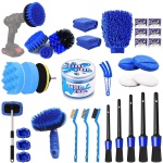 Car Detailing kit, 35PCS Car Detailing Brush Set, Windshield Cleaner Tool