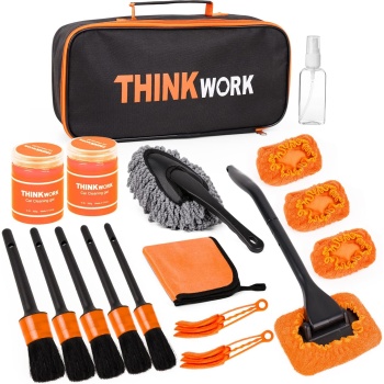 THINKWORK Car Detail Duster Kit-17PCS, Perfect Car Dust Removal Kit Interior